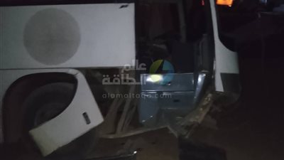 إصابة 3 أشخاص في حادث لأتوبيس يقل عاملين متجهين إلى محطة السد العالي التابعة لشركة المحطات المائية لإنتاج الكهرباء